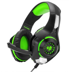 COSMIC BYTE GS410 HEADPHONES WITH MIC (BLACK-GREEN)